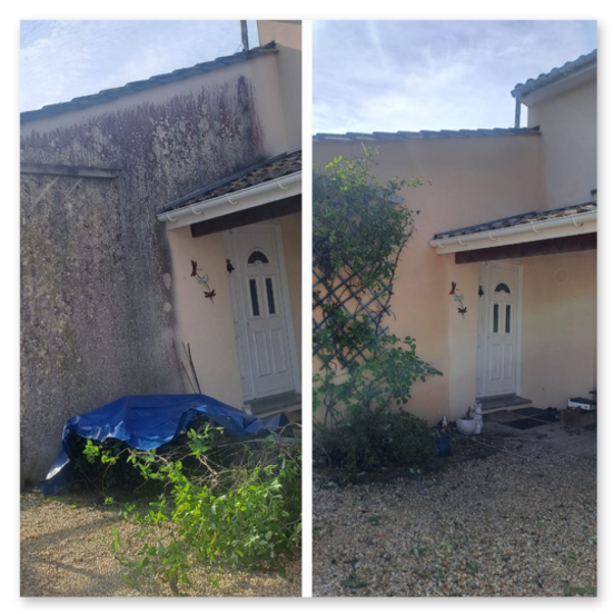 Nettoyage de toiture façade terrasse Charente